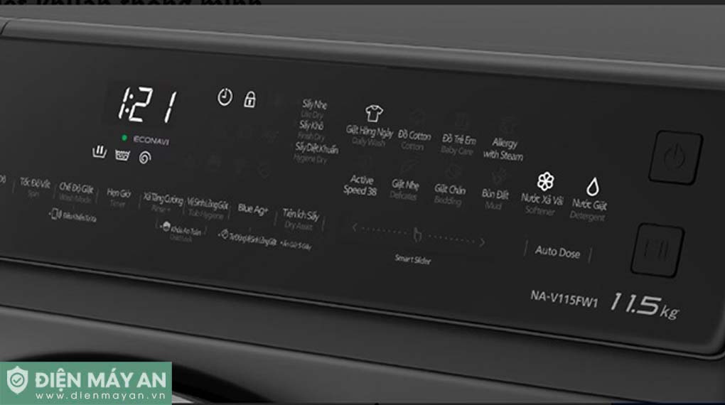 Máy giặt Panasonic Inverter 11.5 kg NA-V115FW1BV